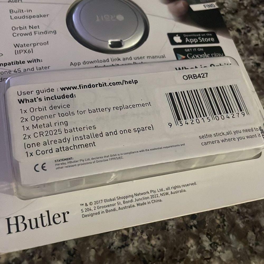 Orbit ORB427 Orbit Key Bluetooth Tracker (Silver) - Picture 4 of 5